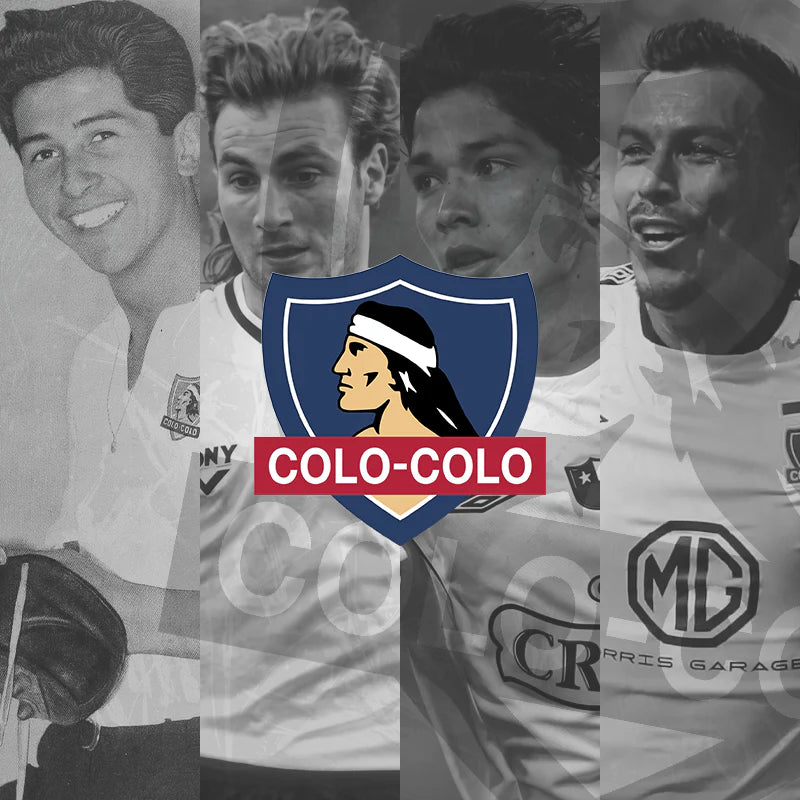 Colección de cuadros de Colo-Colo con camisetas históricas, ídolos y momentos legendarios del club chileno. Posters y cuadros decorativos para hinchas del Cacique, ideales para decorar dormitorios, oficinas y espacios futboleros.