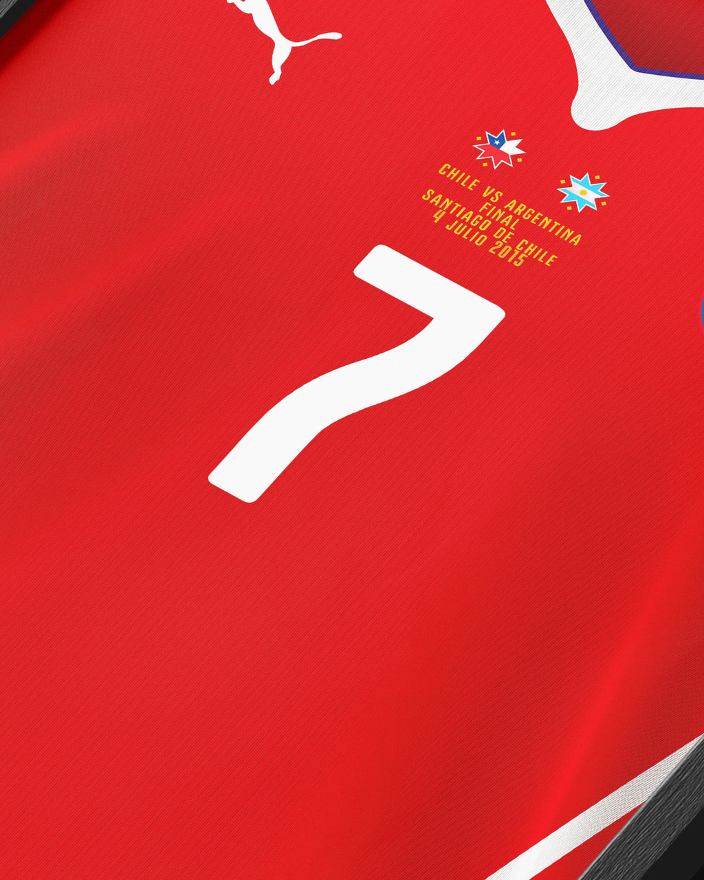 Cuadro Selección Chile| Camiseta Histórica 2015 | Campeón Copa América