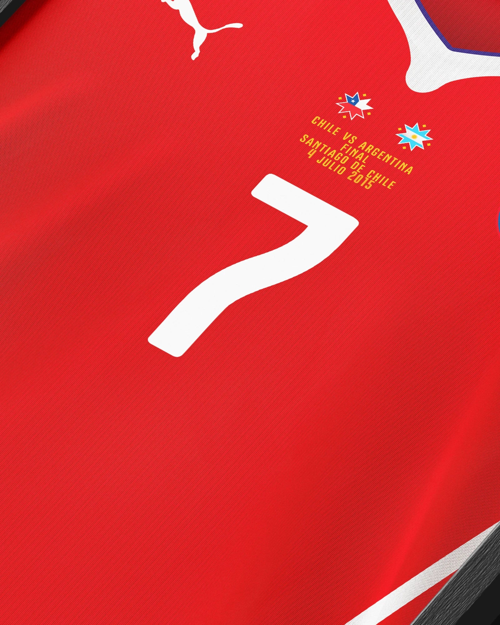Cuadro Selección Chile| Camiseta Histórica 2015 | Campeón Copa América