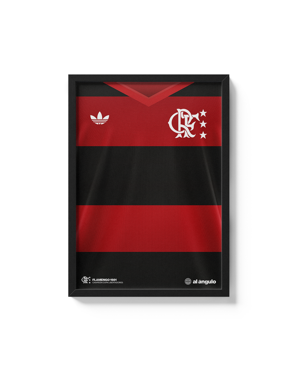 Cuadro Flamengo 1981 campeón Copa Libertadores camiseta histórica fútbol