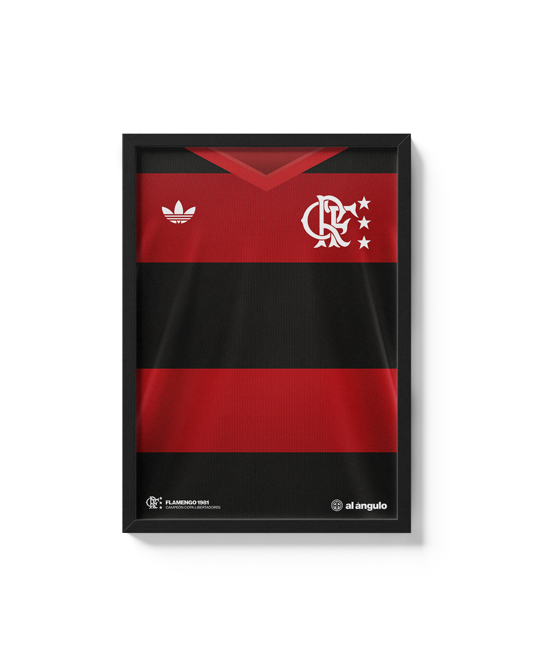 Cuadro Flamengo 1981 campeón Copa Libertadores camiseta histórica fútbol
