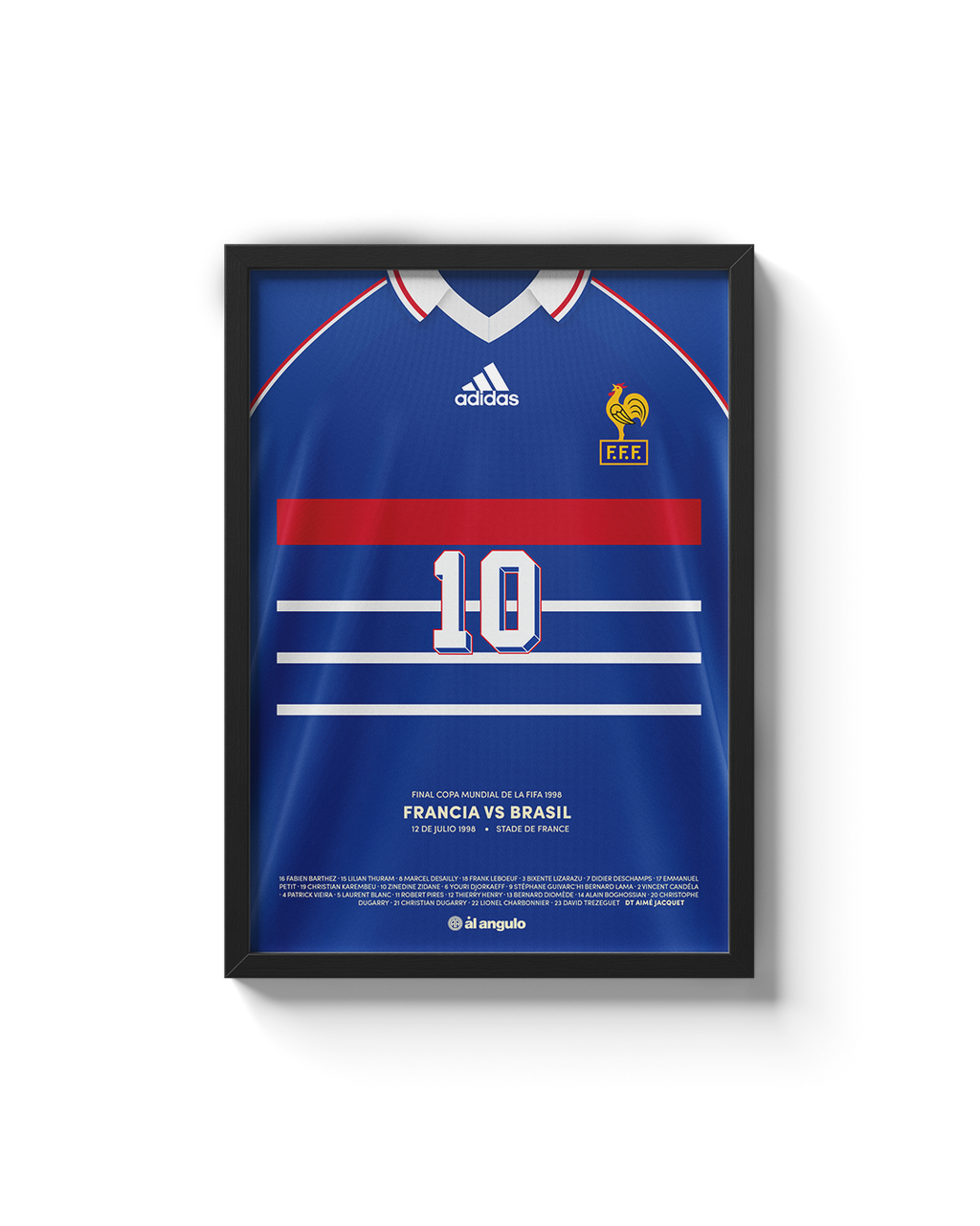 Cuadro Selección Francia - 1998