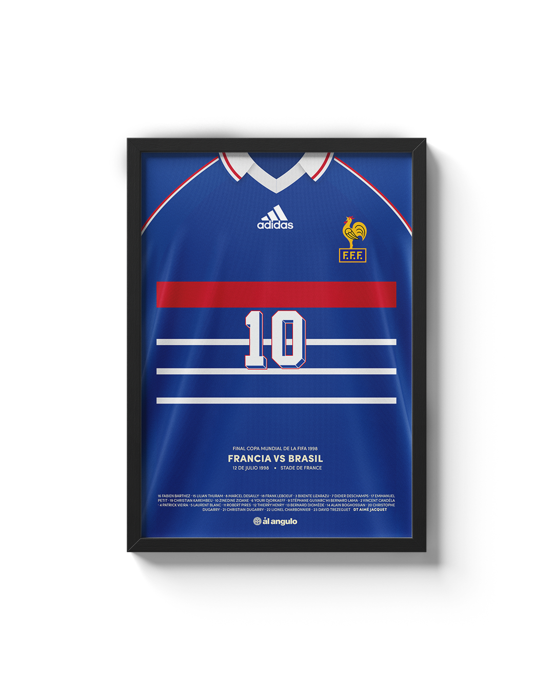 Cuadro Selección Francia - 1998