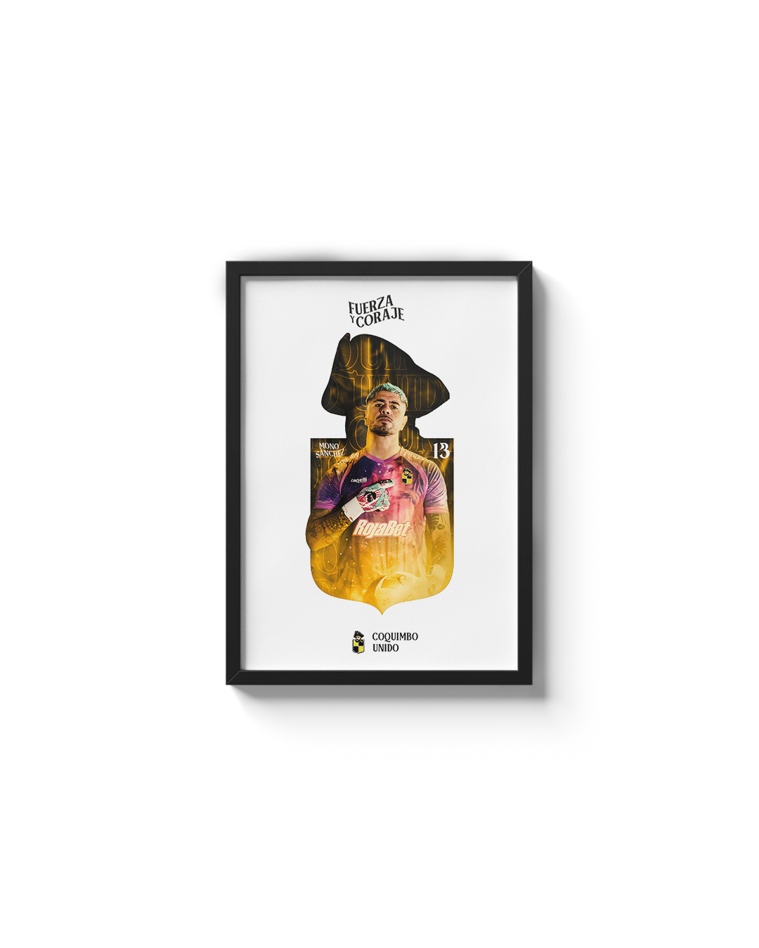 Cuadro Mono Sánchez - 13x18cms