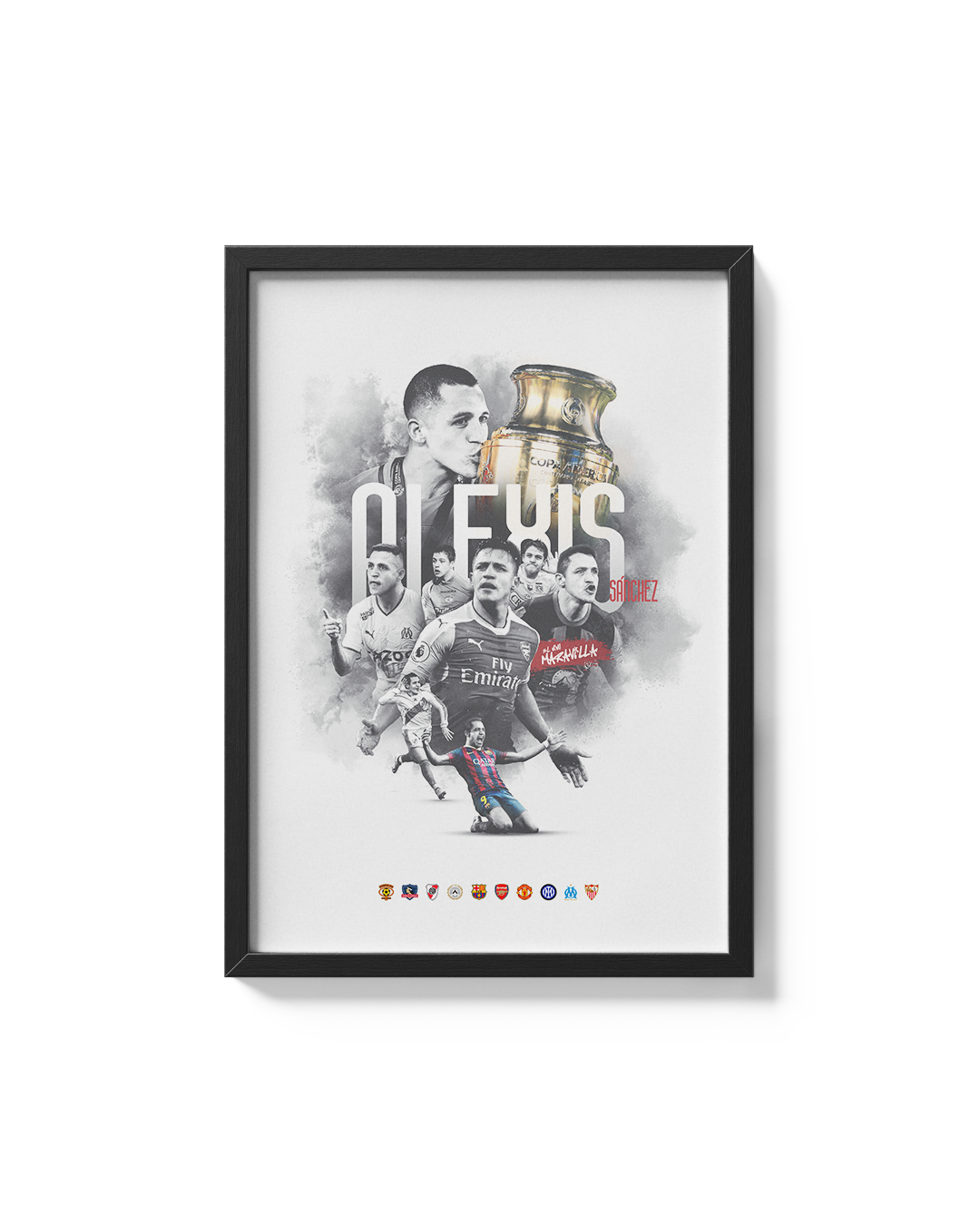 Cuadro Alexis Sánchez - Ídolos