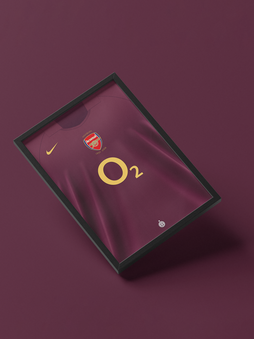 Cuadro Arsenal 2006 camiseta Highbury histórica decoración fútbol