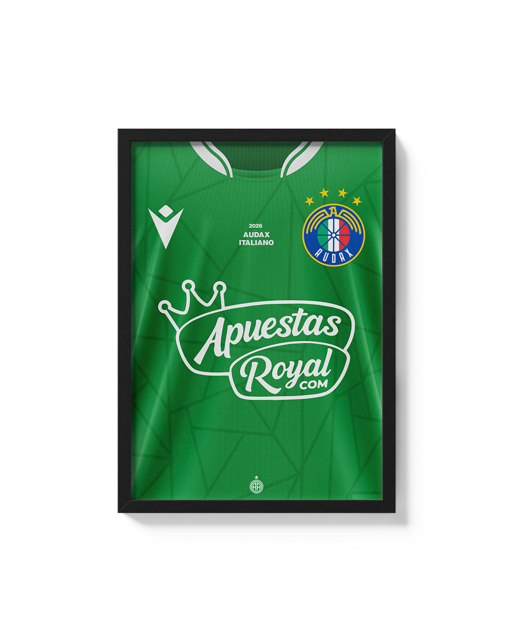 Cuadro Audax Italiano 2026 camiseta fútbol chileno decoración