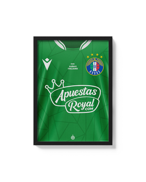 Cuadro Audax Italiano 2026 camiseta fútbol chileno decoración