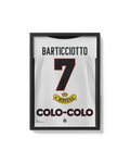 Cuadro Marcelo Barticciotto Colo Colo 1998 dorsal histórico decoración fútbol