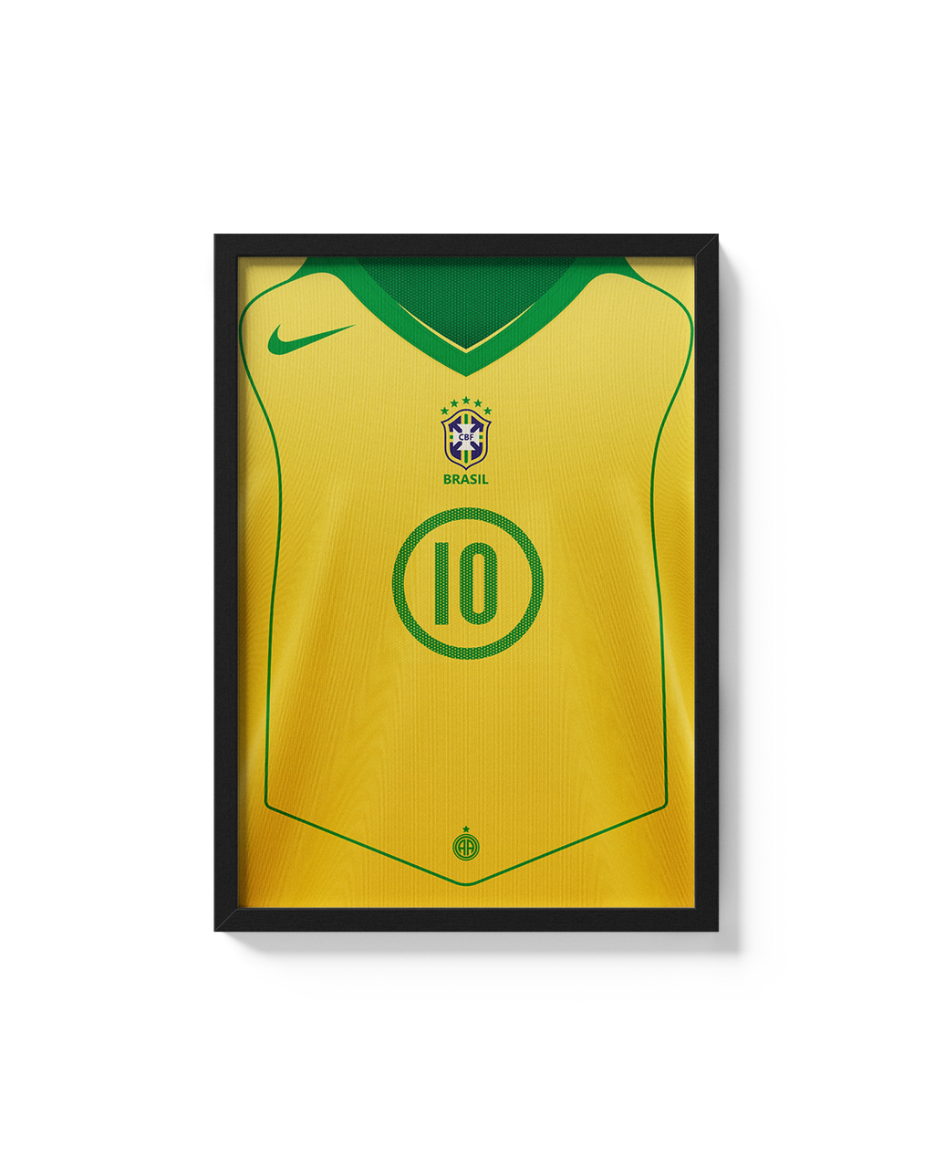 Cuadro Brasil 2004 2005 camiseta fútbol histórica decoración futbolera