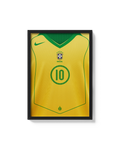 Cuadro Brasil 2004 2005 camiseta fútbol histórica decoración futbolera