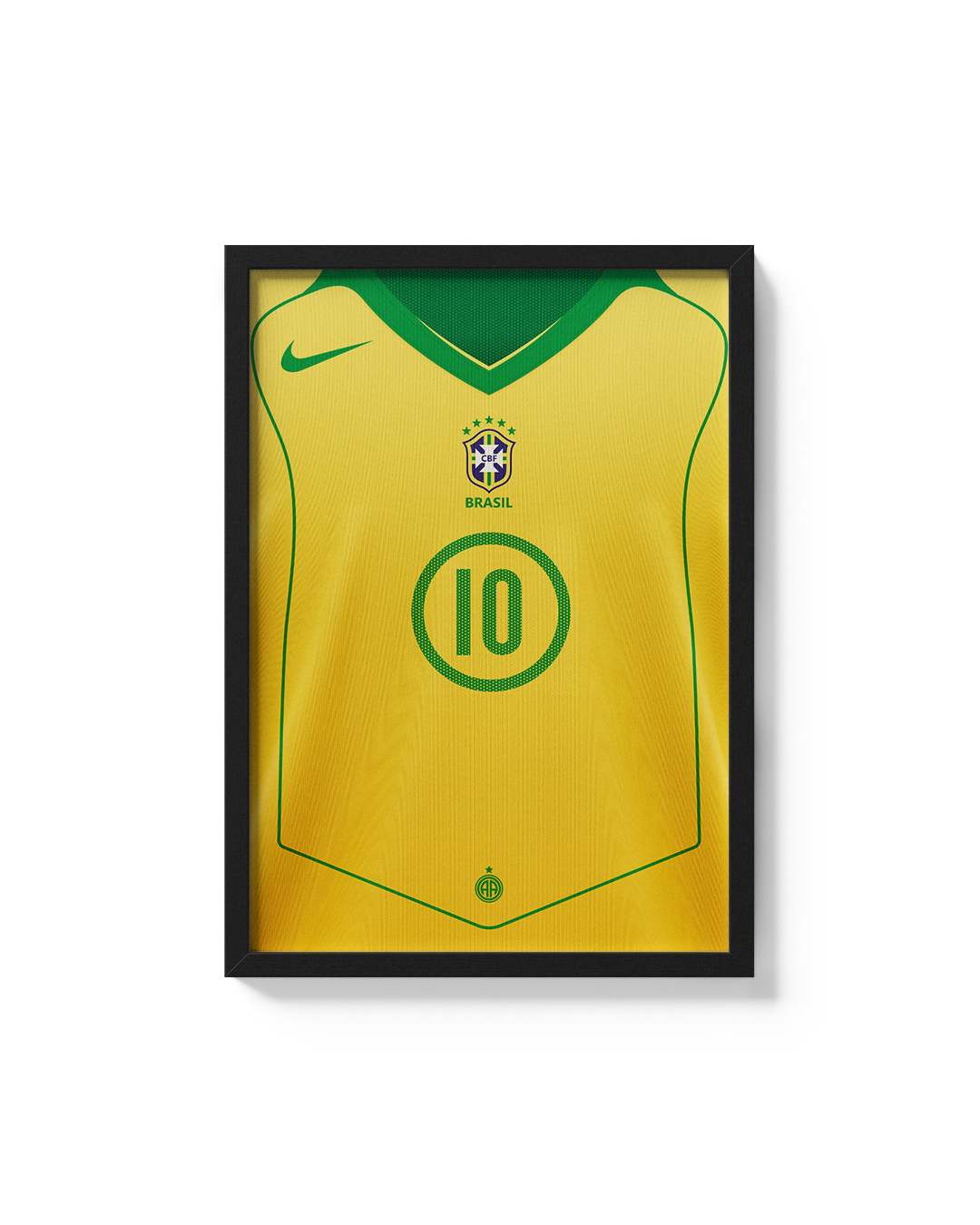 Cuadro Brasil 2004 2005 camiseta fútbol histórica decoración futbolera
