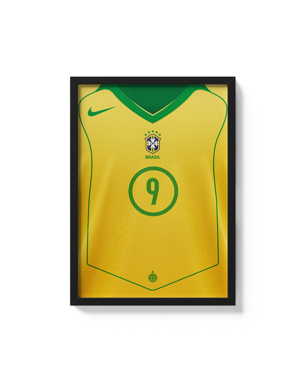 Cuadro Brasil 2004 2005 camiseta fútbol histórica decoración futbolera