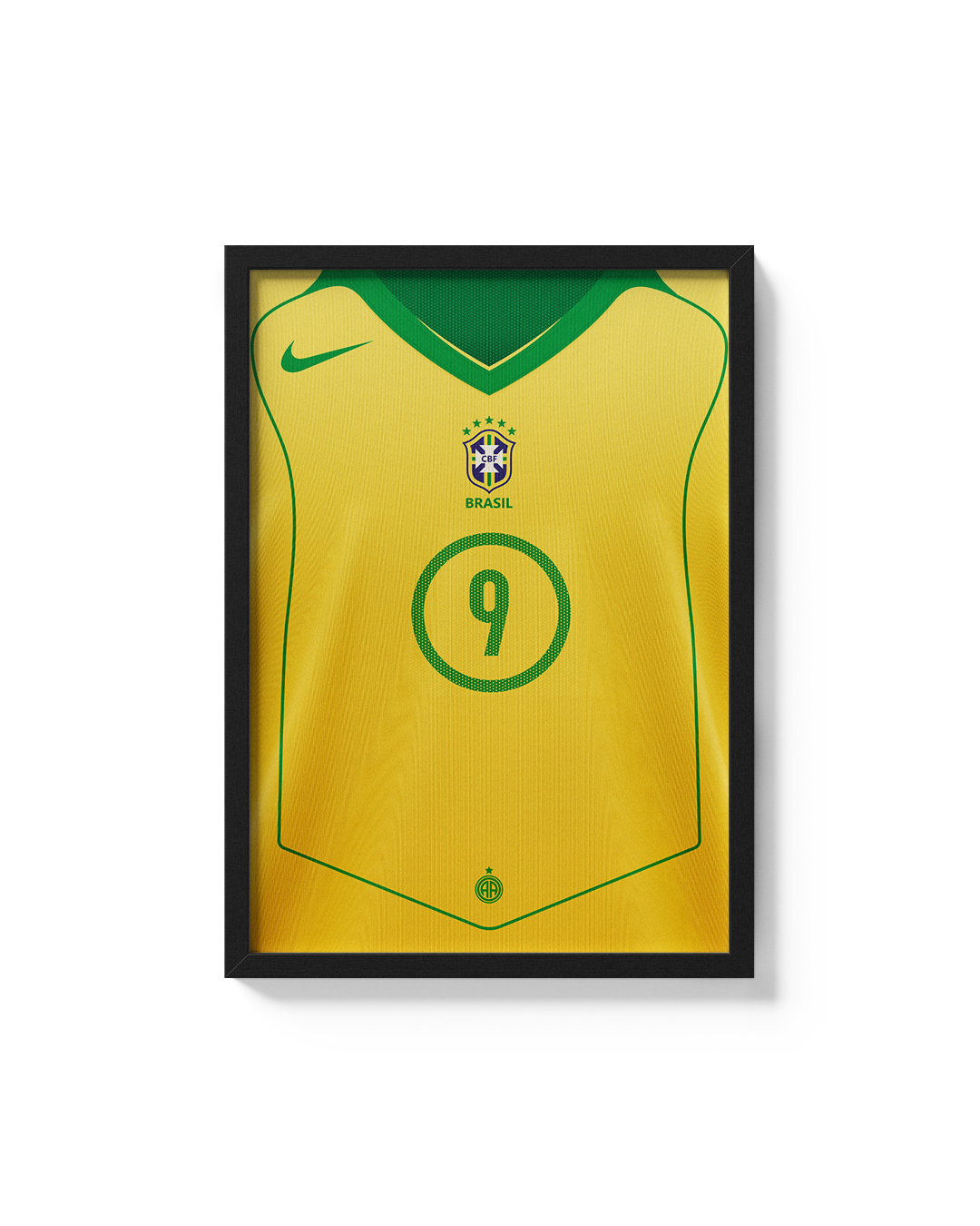 Cuadro Brasil 2004 2005 camiseta fútbol histórica decoración futbolera