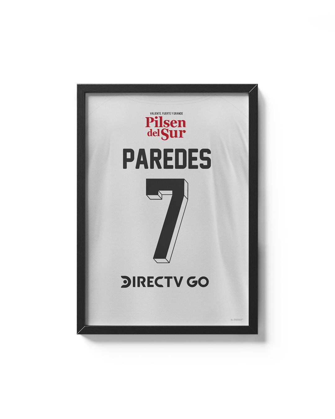 Cuadro Colo-Colo dorsal 7 Esteban Paredes 2022 camiseta histórica