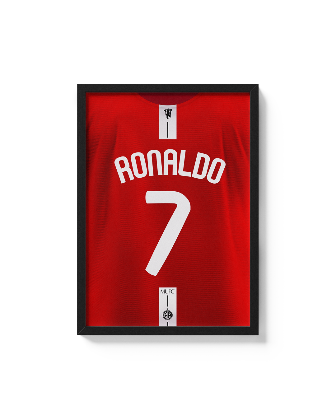 Cuadro Cristiano Ronaldo 7 Manchester United 2008 camiseta fútbol decoración