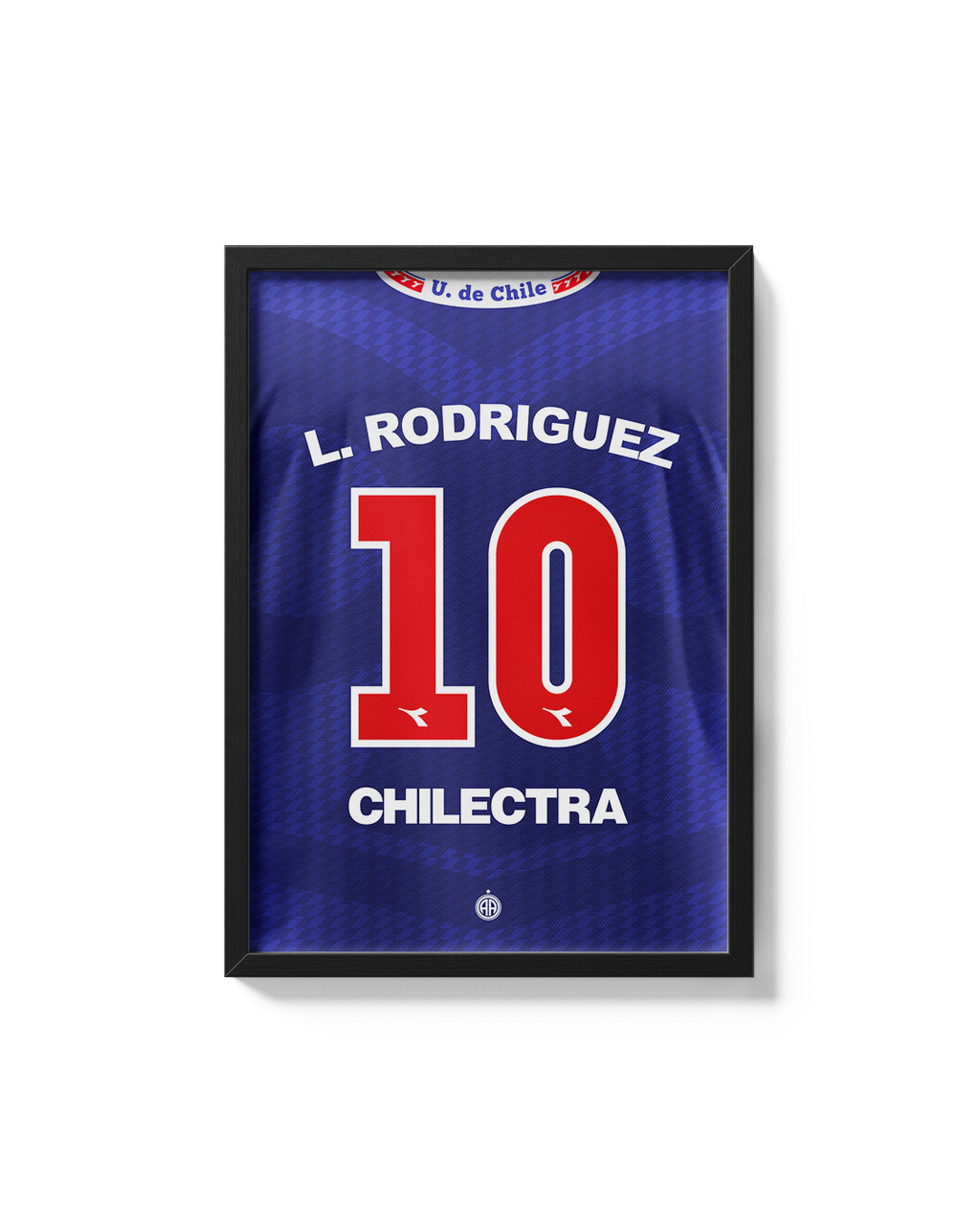 Cuadro Leonardo Rodríguez 10 1996 Universidad de Chile camiseta fútbol decoración