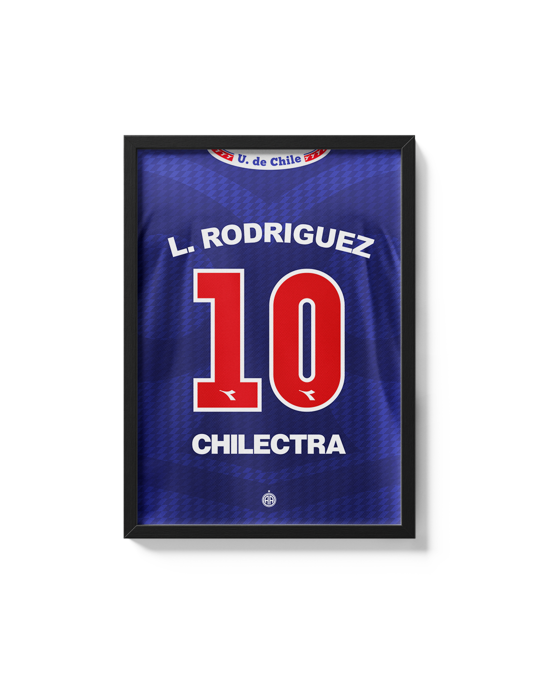 Cuadro Leonardo Rodríguez 10 1996 Universidad de Chile camiseta fútbol decoración
