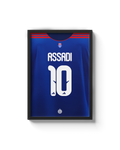 Cuadro Lucas Assadi 10 Universidad de Chile 2026 decoración fútbol chileno