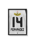 Cuadro Matías Fernández Colo Colo 2006 dorsal histórico decoración fútbol