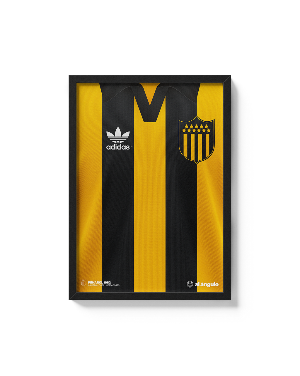 Cuadro Peñarol 1982 campeón Copa Libertadores camiseta histórica fútbol
