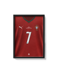 Cuadro Portugal 2026 camiseta Cristiano Ronaldo Mundial decoración futbolera