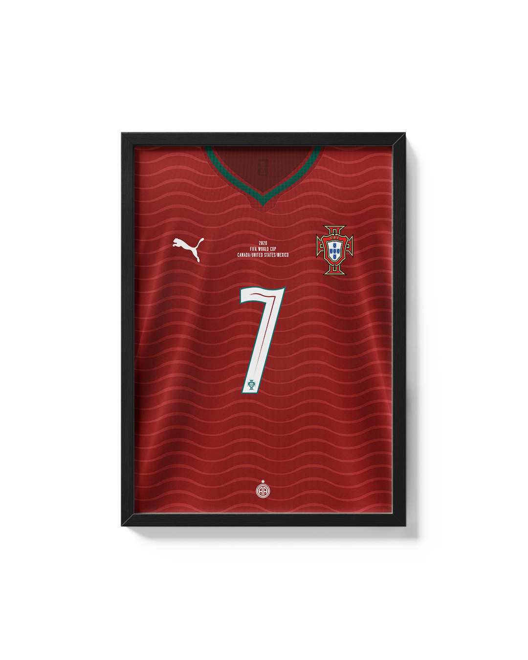 Cuadro Portugal 2026 camiseta Cristiano Ronaldo Mundial decoración futbolera