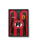 Cuadro Rangers Talca 2009 2010 camiseta fútbol chileno decoración rojinegra