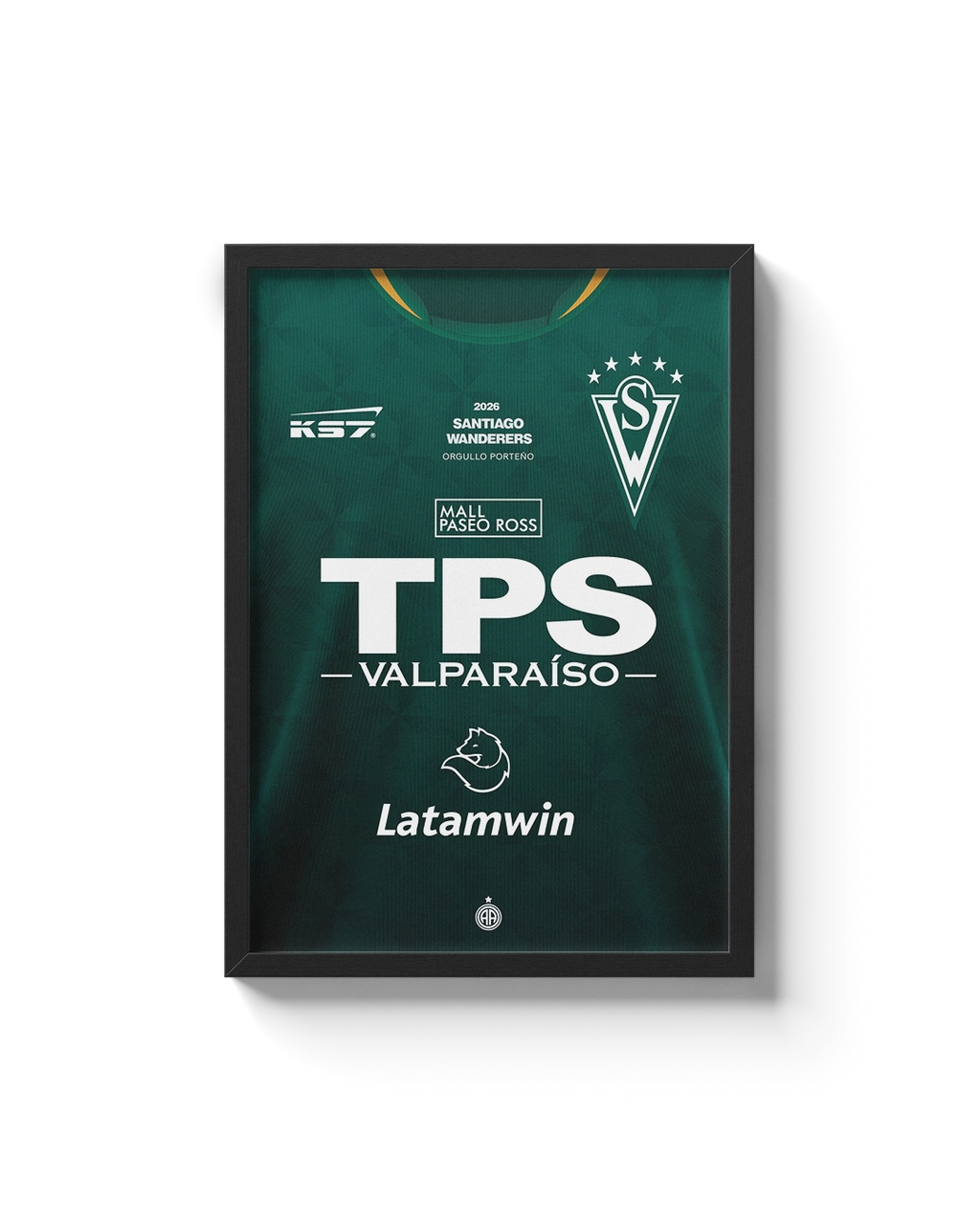 Cuadro Santiago Wanderers 2026 camiseta oficial fútbol chileno decoración
