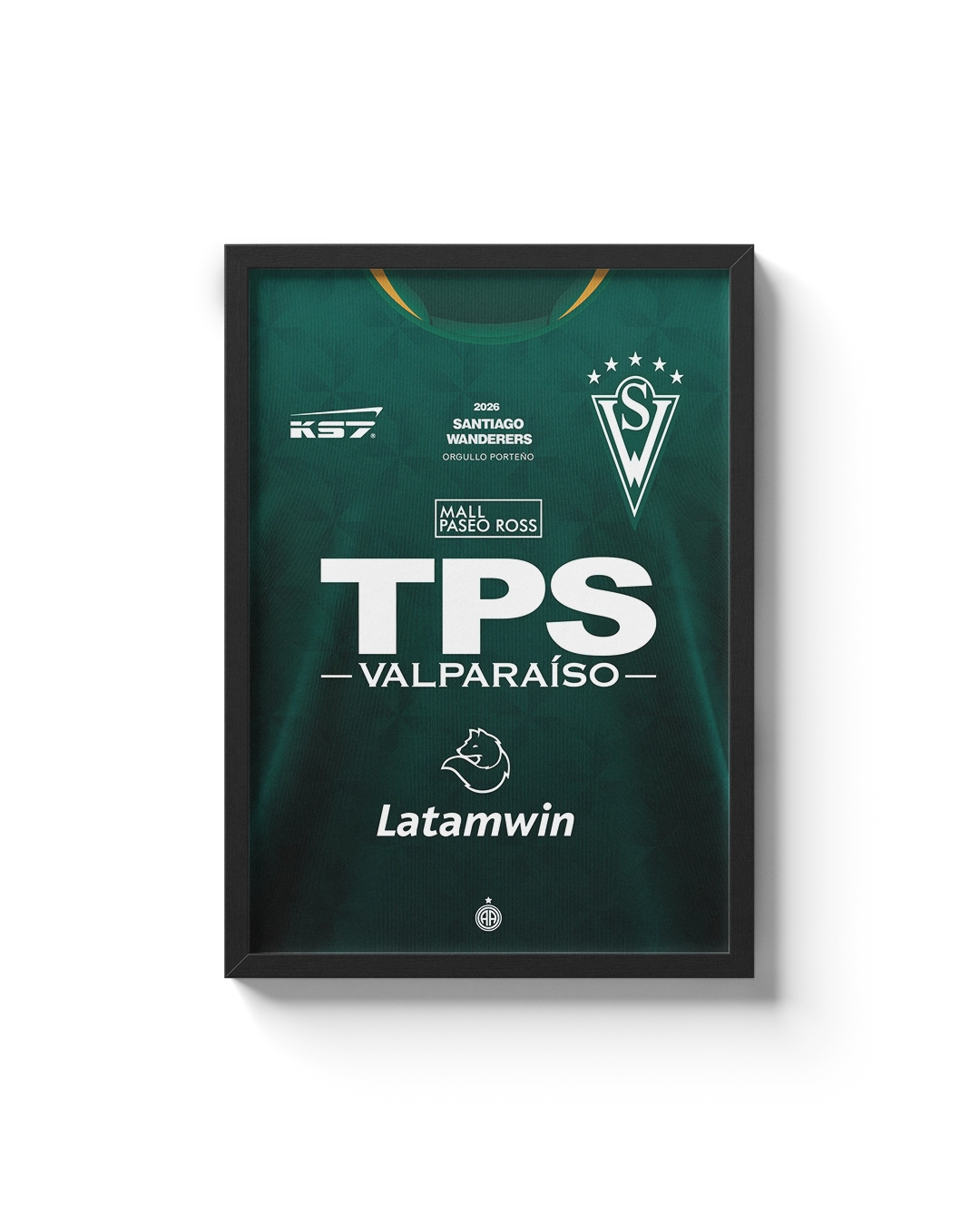 Cuadro Santiago Wanderers 2026 camiseta oficial fútbol chileno decoración
