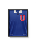 Cuadro Universidad de Chile Ballet Azul 1959 1969 camiseta histórica decoración futbolera
