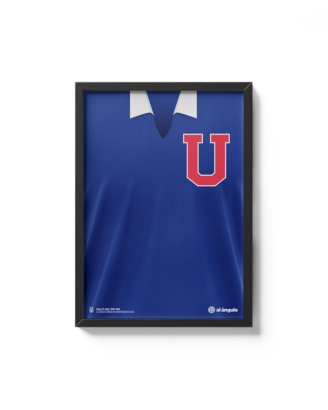 Cuadro Universidad de Chile Ballet Azul 1959 1969 camiseta histórica decoración futbolera