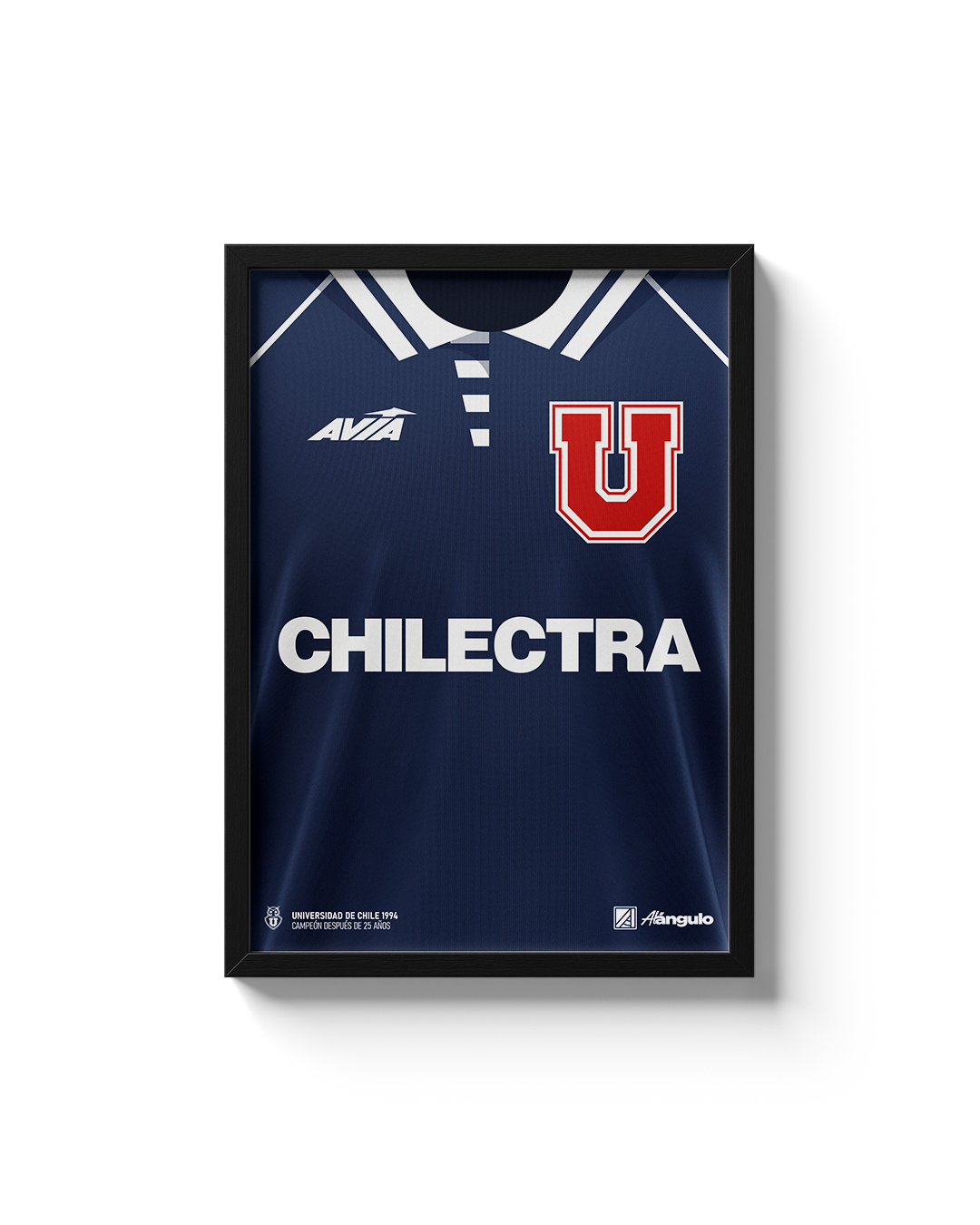 Cuadro Universidad de Chile 1994 camiseta histórica campeón del fútbol chileno