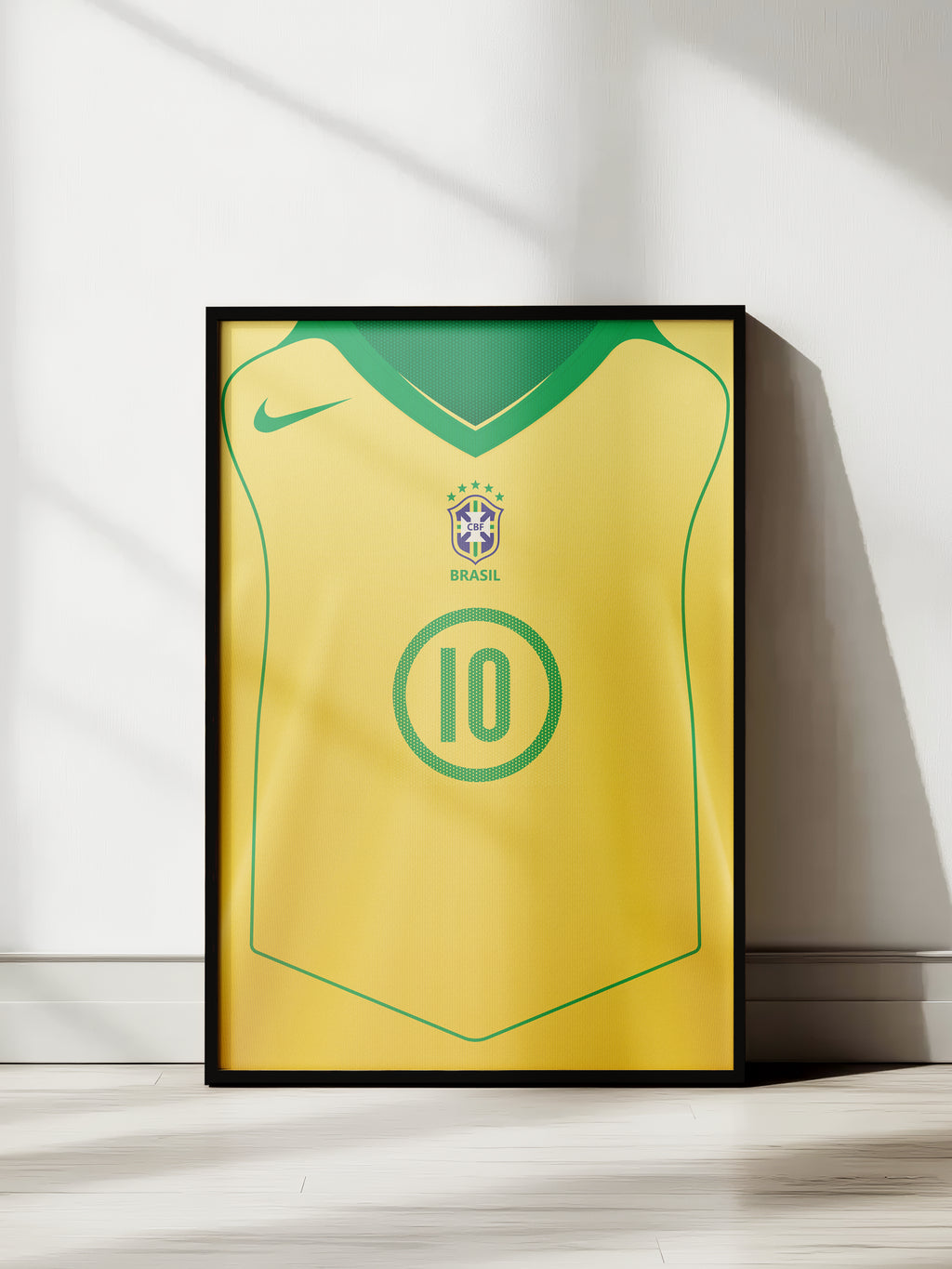 cuadro camiseta histórica brasil 2004 2005 adriano ronaldinho ronaldo nazario copa américa copa confederaciones