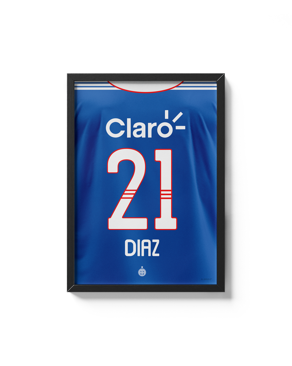 Cuadro Marcelo Díaz dorsal 21 Universidad de Chile 2011 camiseta histórica