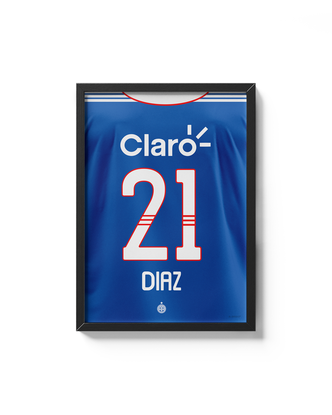 Cuadro Marcelo Díaz dorsal 21 Universidad de Chile 2011 camiseta histórica