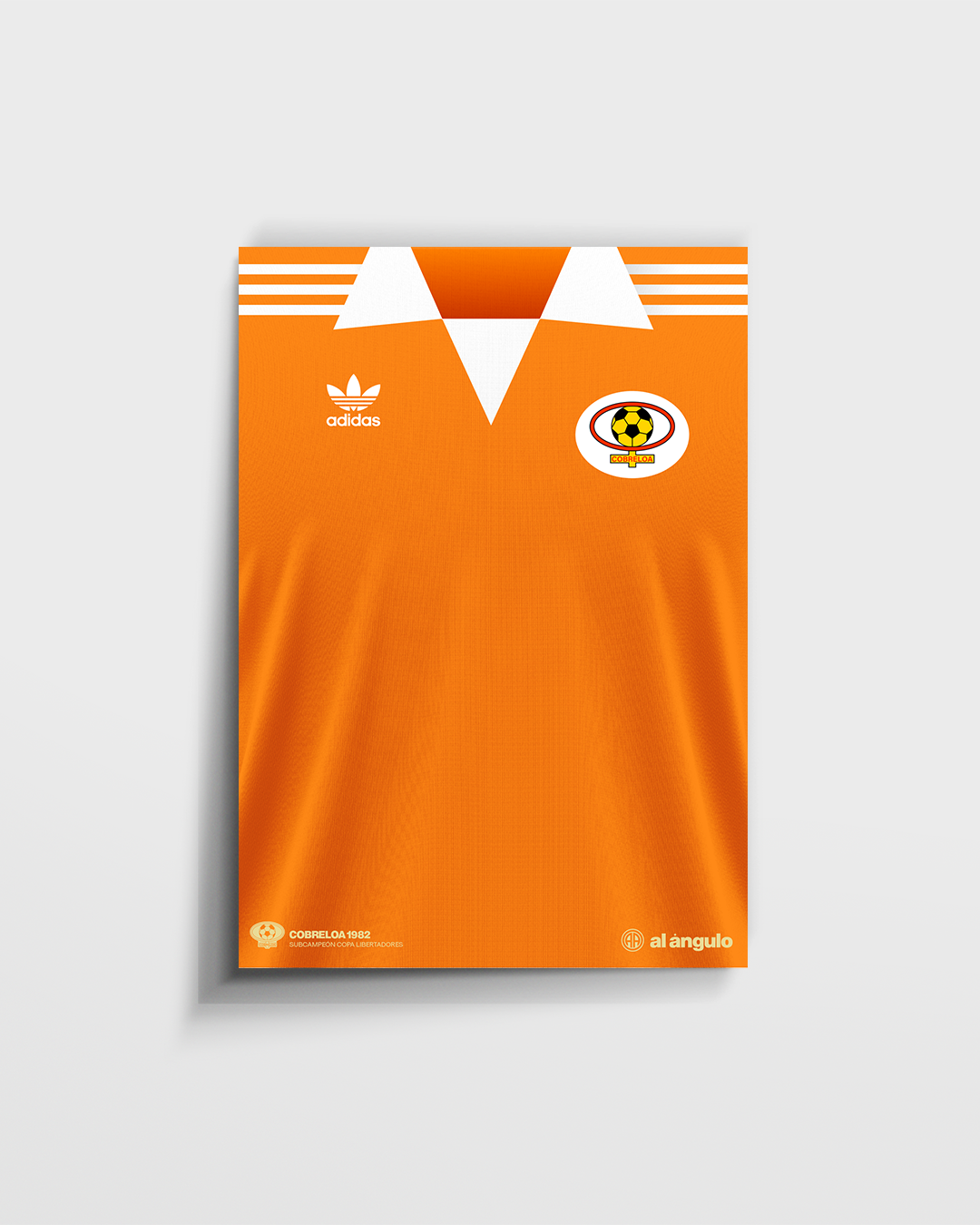 poster o print Cobreloa finalista Copa Libertadores 1981 1982 camiseta histórica fútbol chileno