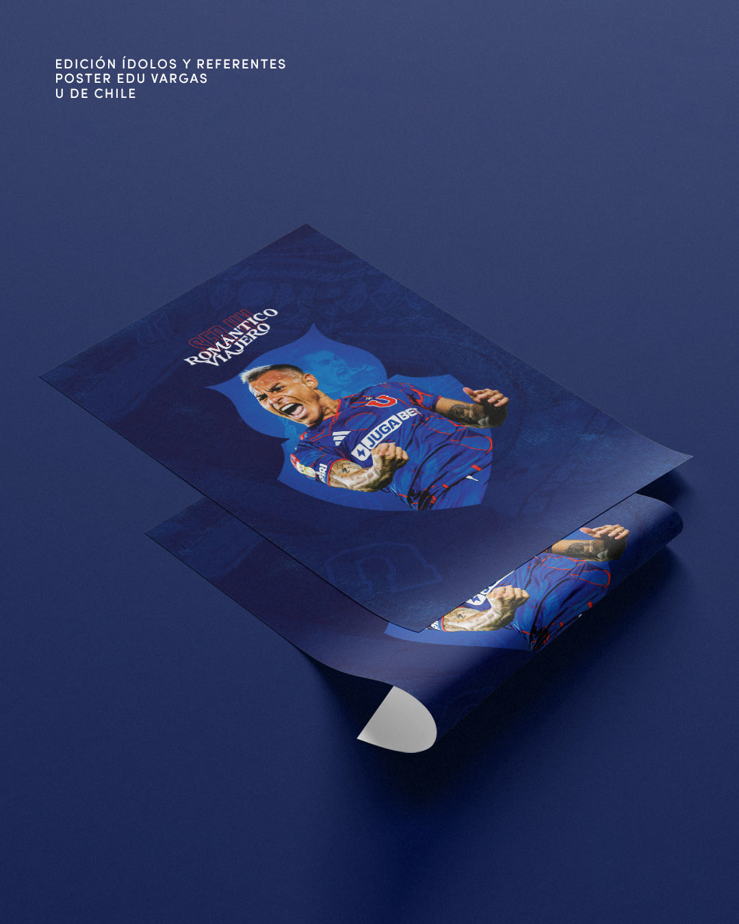 Póster Eduardo Vargas Universidad de Chile Romántico Viajero