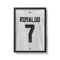 Cuadro Real Madrid Cristiano Ronaldo 2015 2016 camiseta dorsal 7