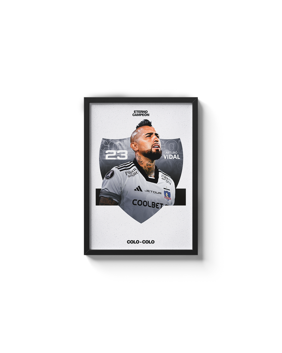 Cuadro Arturo Vidal - 13x18cms